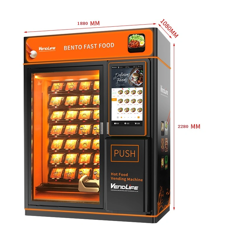 Hot Selling Air-Heated Vending Machines in The U. S. Hot Food Vending Machine Automatic