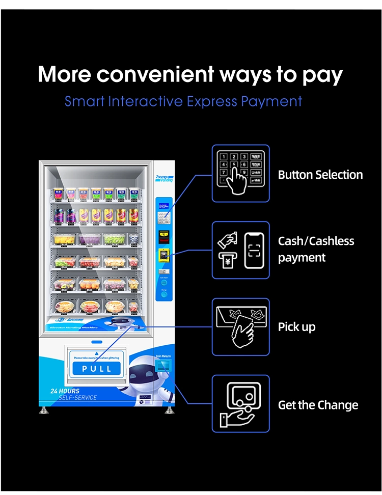 Zg Elevator Vending Machine with Conveyor Belt for Fragile Glass Bottles 9g